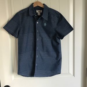 Boys short sleeve button down shirt medium
